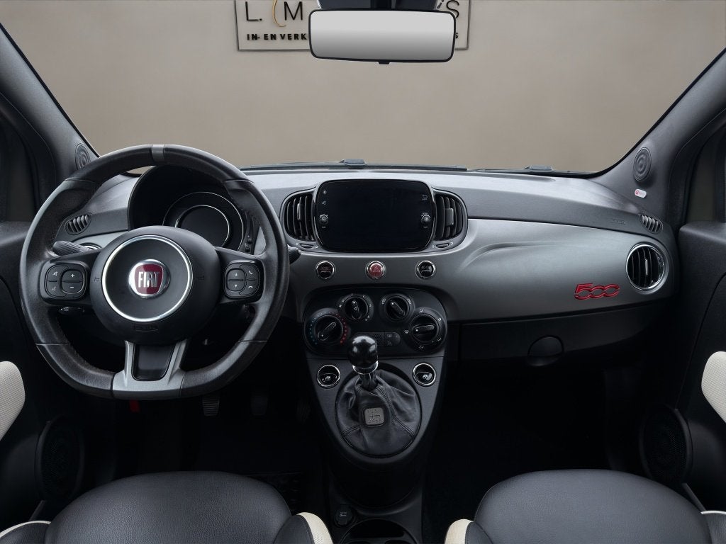 Fiat 500 0.9 TwinAir T Sport 2018 MAT GROEN | Apple CarPlay, Auto's, Keurmerk '100% Onderhouden', Gebruikt, Leder, Handgeschakeld
