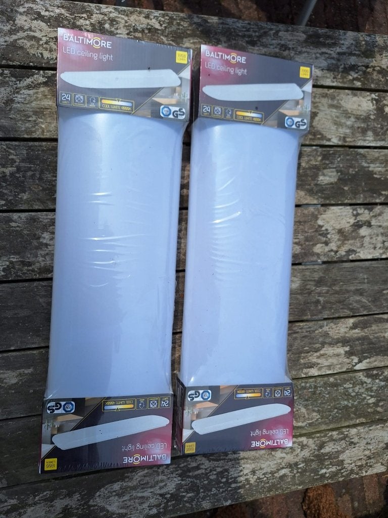 2x Baltimore Led plafond lampen, Ophalen, Led-lamp, Minder dan 30 watt, Nieuw