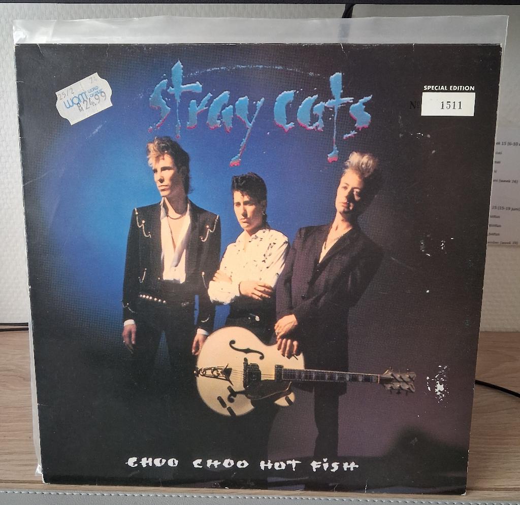 Stray Cats - Choo Choo Hot Fish 10" vinyl ZELDZAAM!, Gebruikt, 10 inch, Inclusief binnenhoes, Verzenden