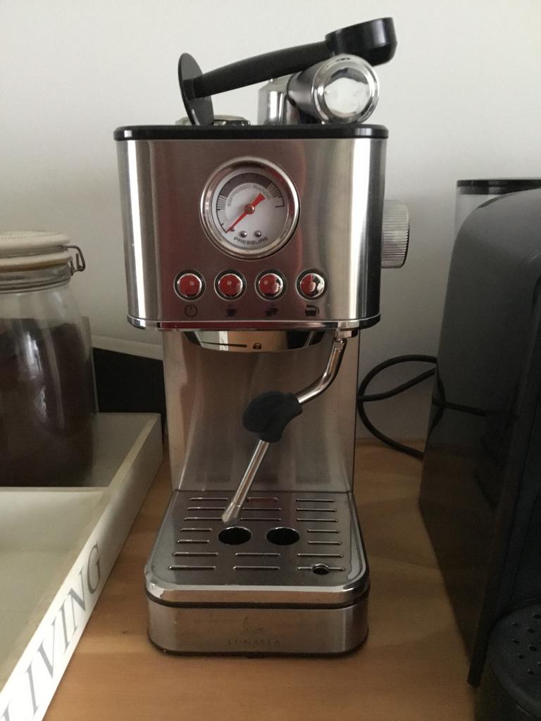 Lunasea Espresso Apparaat - Zo goed als nieuw, Witgoed en Apparatuur, Stoompijpje, Espresso apparaat, Gemalen koffie, Ophalen of Verzenden