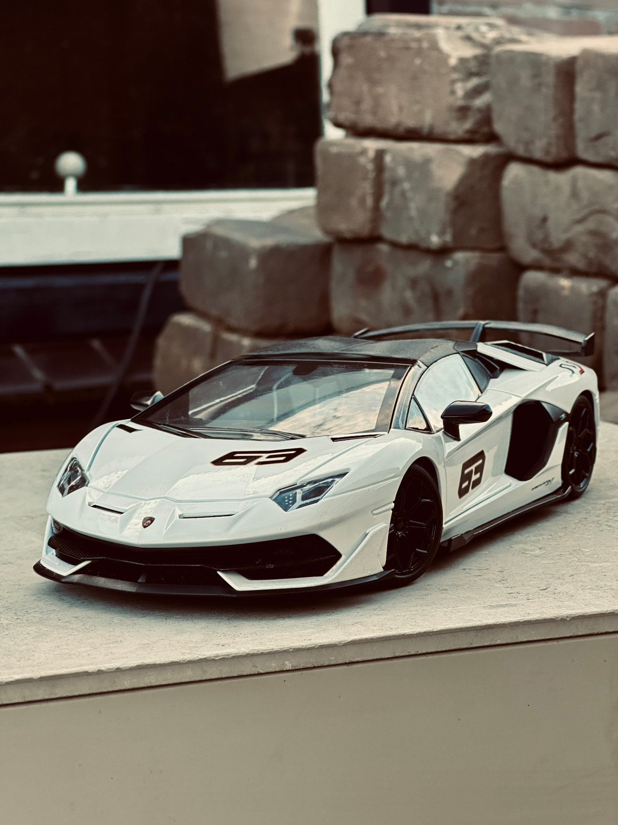Lamborghini Aventador SVJ, Ophalen of Verzenden, Zo goed als nieuw, Bburago