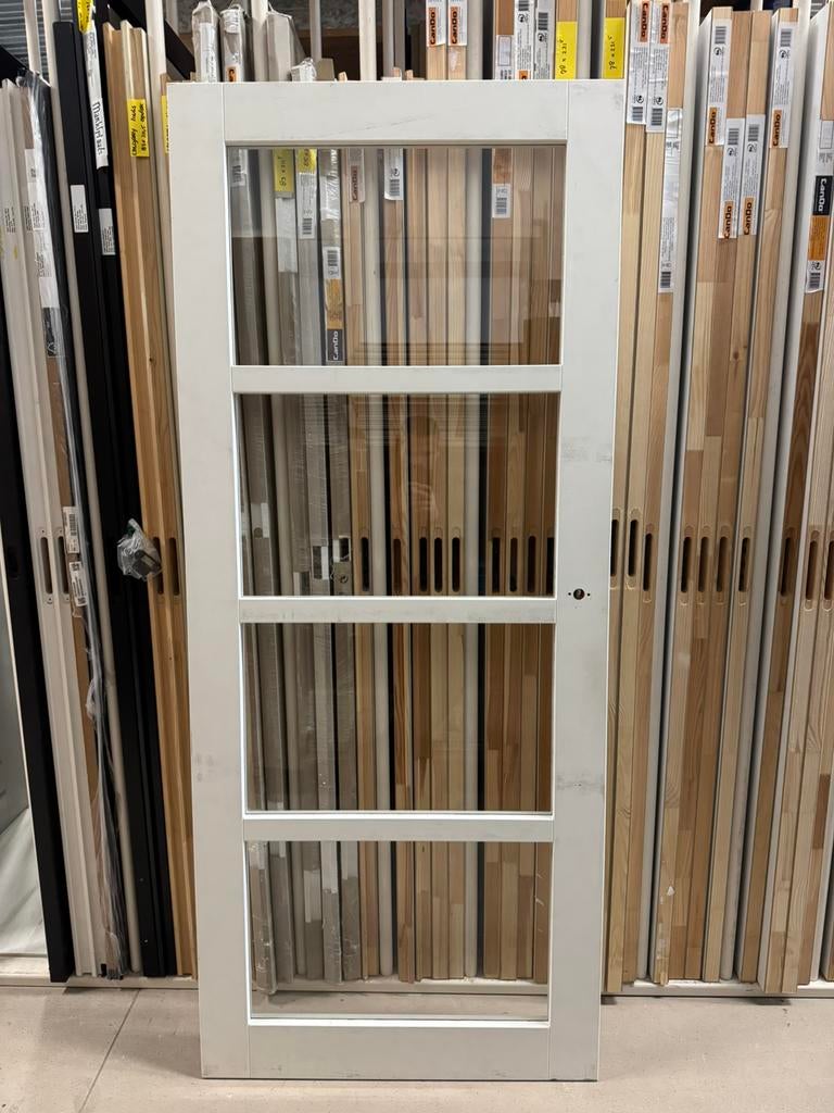 Binnendeur Hiba 83x201,5 opdek links, Doe-het-zelf en Verbouw, Ophalen, Binnendeur, 200 tot 215 cm, Glas