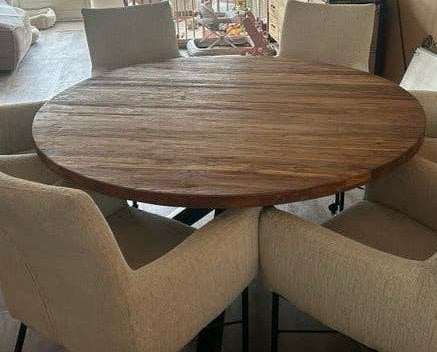 Ronde eettafel Romaro van Pronto 1.40 incl drie tafelkleden, Huis en Inrichting, Tafels | Eettafels, Ophalen, Zo goed als nieuw