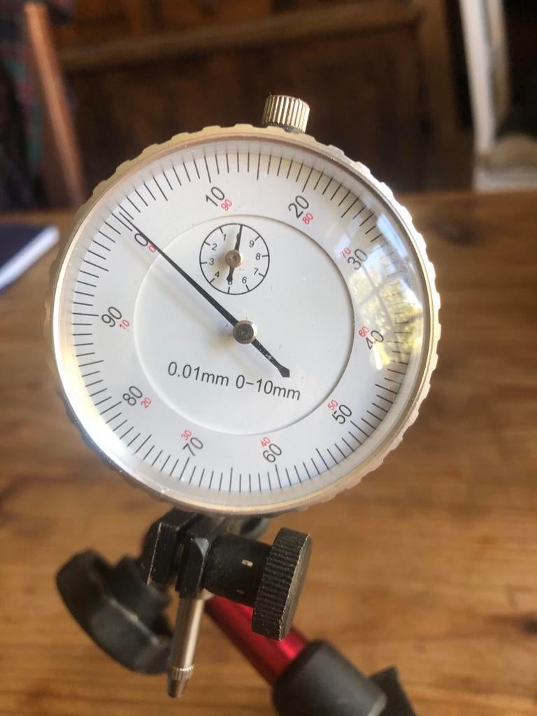 Precisie Meetklok / Dieptemeter 0.01 - 10mm + Statiefarm, Ophalen of Verzenden, Nieuw