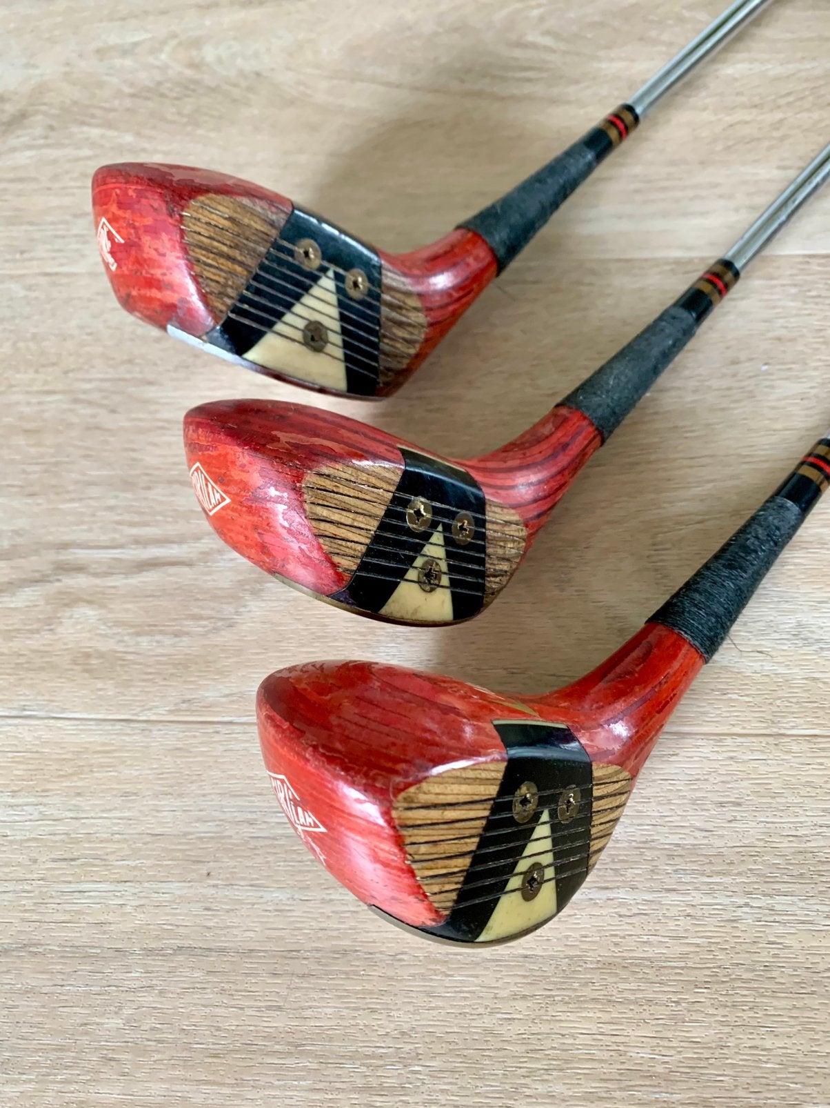 Vintage houten golfclubs, Sport en Fitness, Golf, Ophalen of Verzenden, Gebruikt, Set