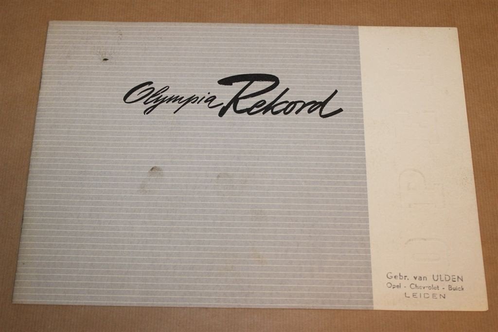 Oude brochure - Opel Olympia Rekord - 1956 !!, Ophalen of Verzenden, Gelezen, Opel