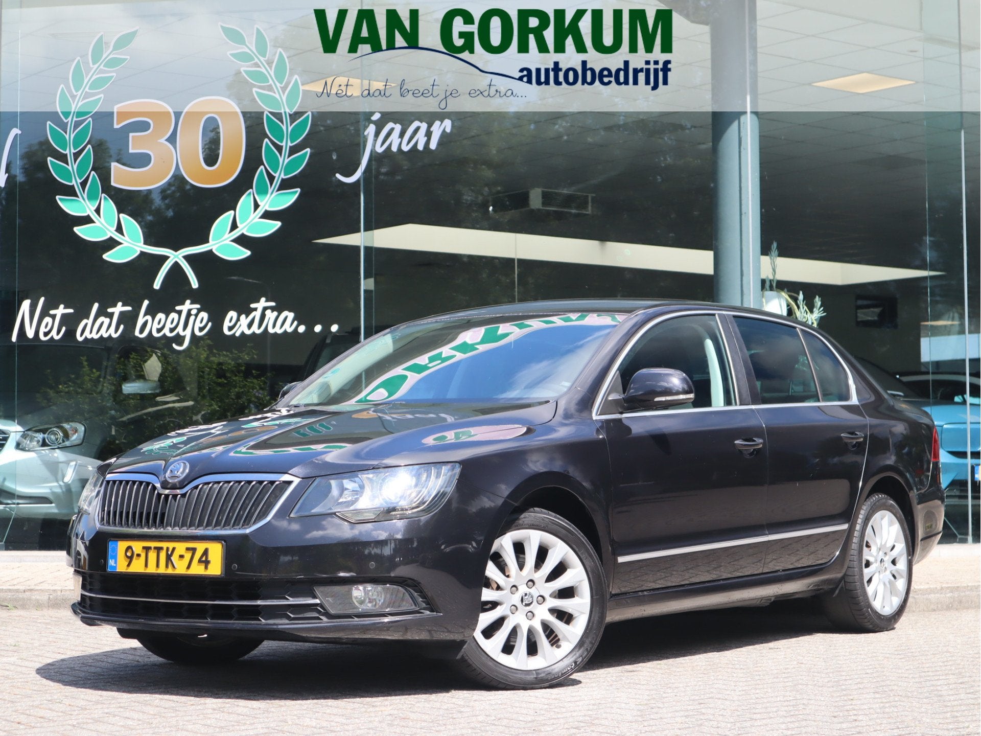 Skoda Superb 1.4 TSI Ambition Business Navi / Climate / Pdc, Auto's, Euro 5, Gebruikt, 4 cilinders, Zwart