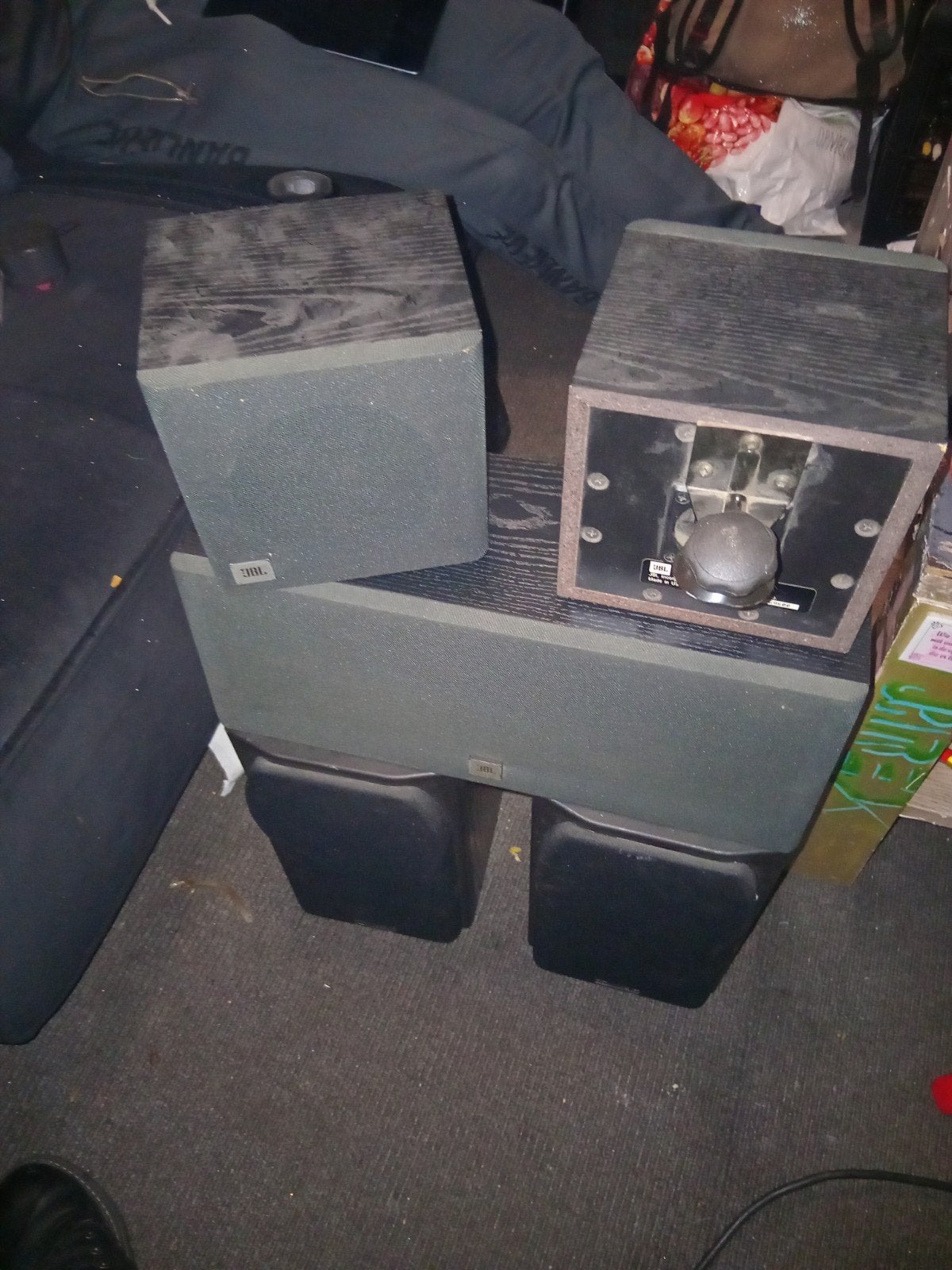 JBL Flix1 Surround en Center Channel speakerset, JBL, Speakerset, Ophalen of Verzenden, Zo goed als nieuw