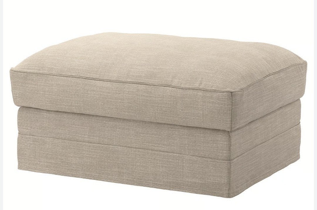 Ikea Gronlid Voetenbank Beige, Huis en Inrichting, Banken | Voetenbanken en Poefen, Ophalen, Zo goed als nieuw, Rechthoekig
