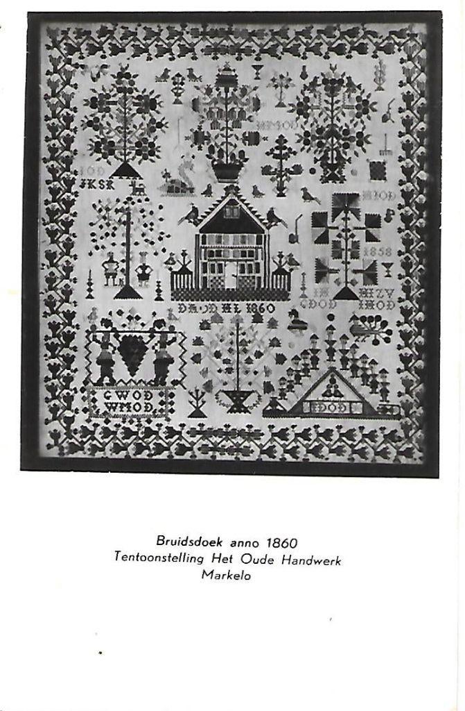 Markelo- -Bruidsdoek anno 1860., Verzenden, 1960 tot 1980, Gelopen, Overijssel