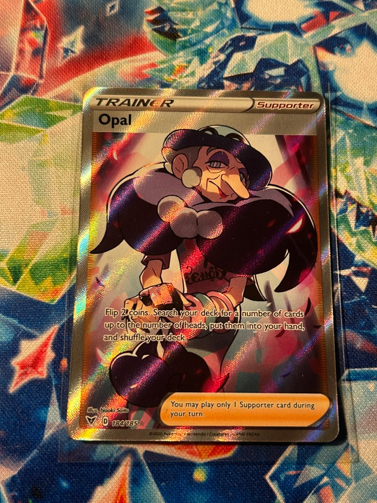 Opal Full Art Trainer 184/185, Ophalen of Verzenden, Nieuw, Losse kaart, Foil