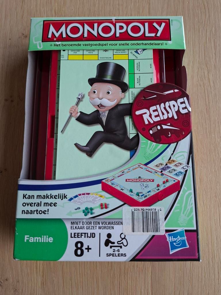 Monopoly Reisspel, Ophalen of Verzenden, Reisspel