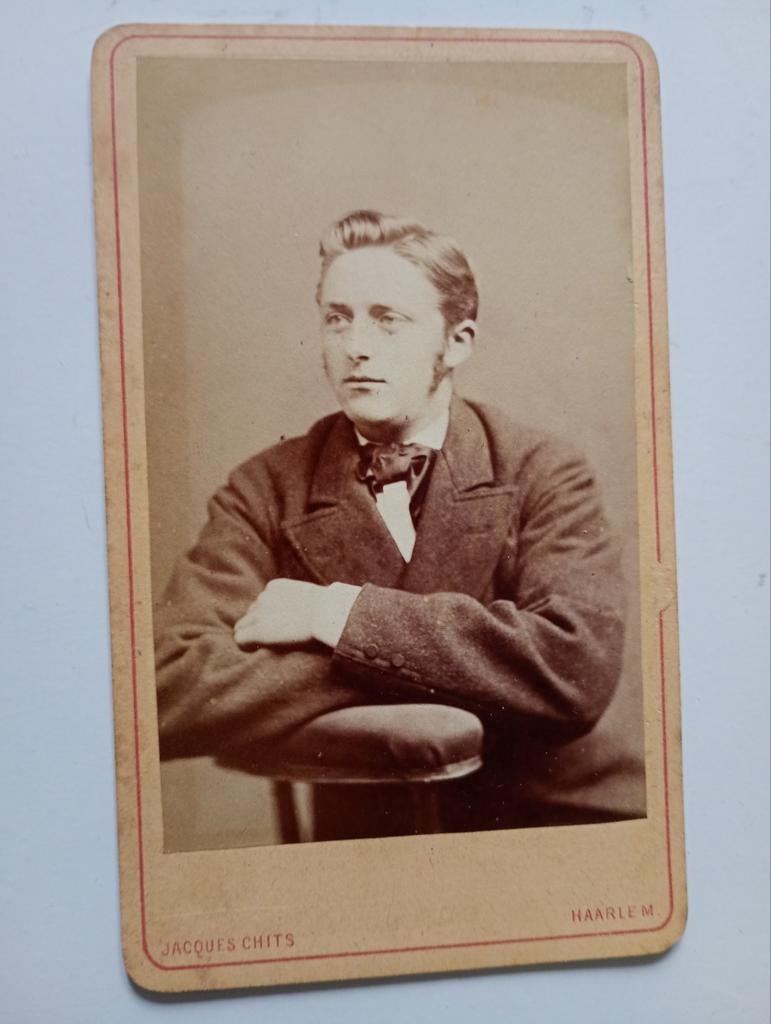 CDV Haarlem Man, Gebruikt, Foto, Ophalen of Verzenden, Voor 1940
