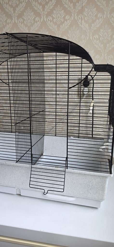 Vogelkooi met verdeler canto, Dieren en Toebehoren, Ophalen, Zo goed als nieuw, Metaal, Vogelkooi