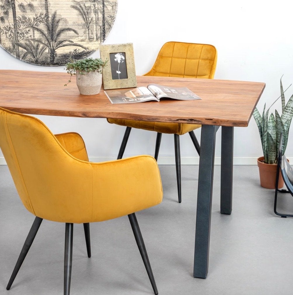 Beautiful natural Dining table - 70% DISCOUNT!, Ophalen, Natural, 150 tot 200 cm, Zo goed als nieuw