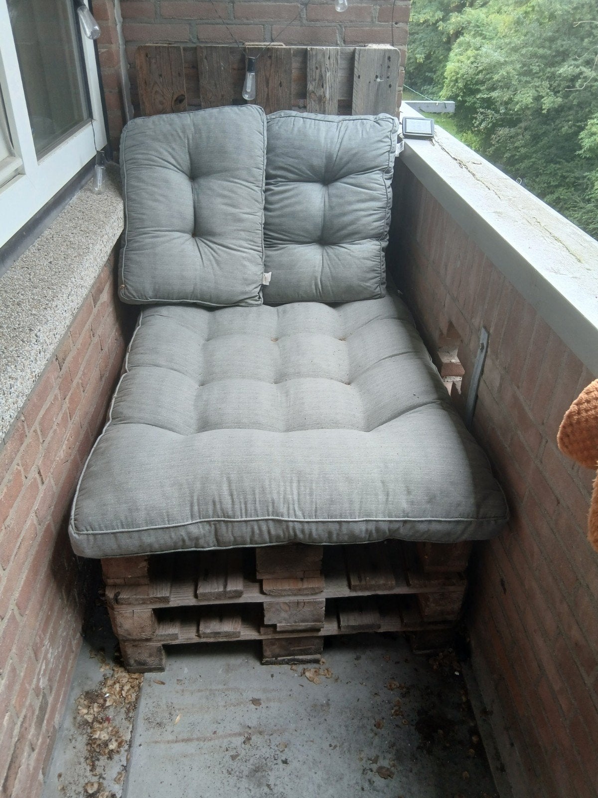 Gratis af te halen 4 pallets met kussens, Ophalen, Gebruikt, Hout