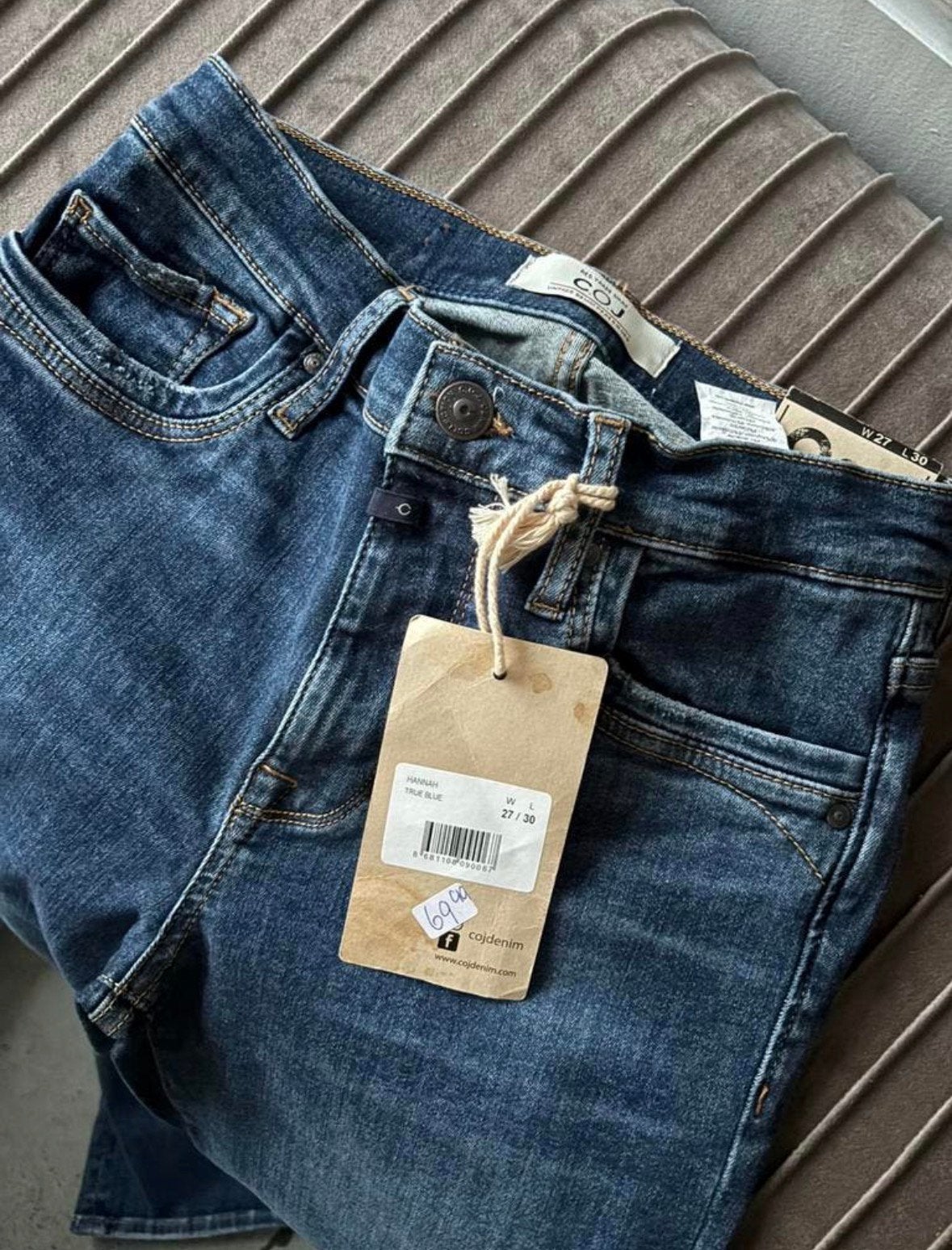 Cup of Joe Denim jeans Hannah Straight Fit True Blue W27 L30, Blauw, ., Nieuw, W32 (confectie 46) of kleiner