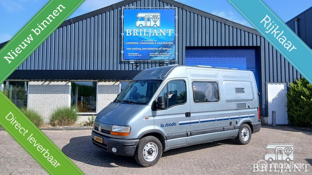 mooie compacte La strada renault buscamper, Caravans en Kamperen, Campers, Buscamper of Camperbus, Ringverwarming, Airbags, Luifel