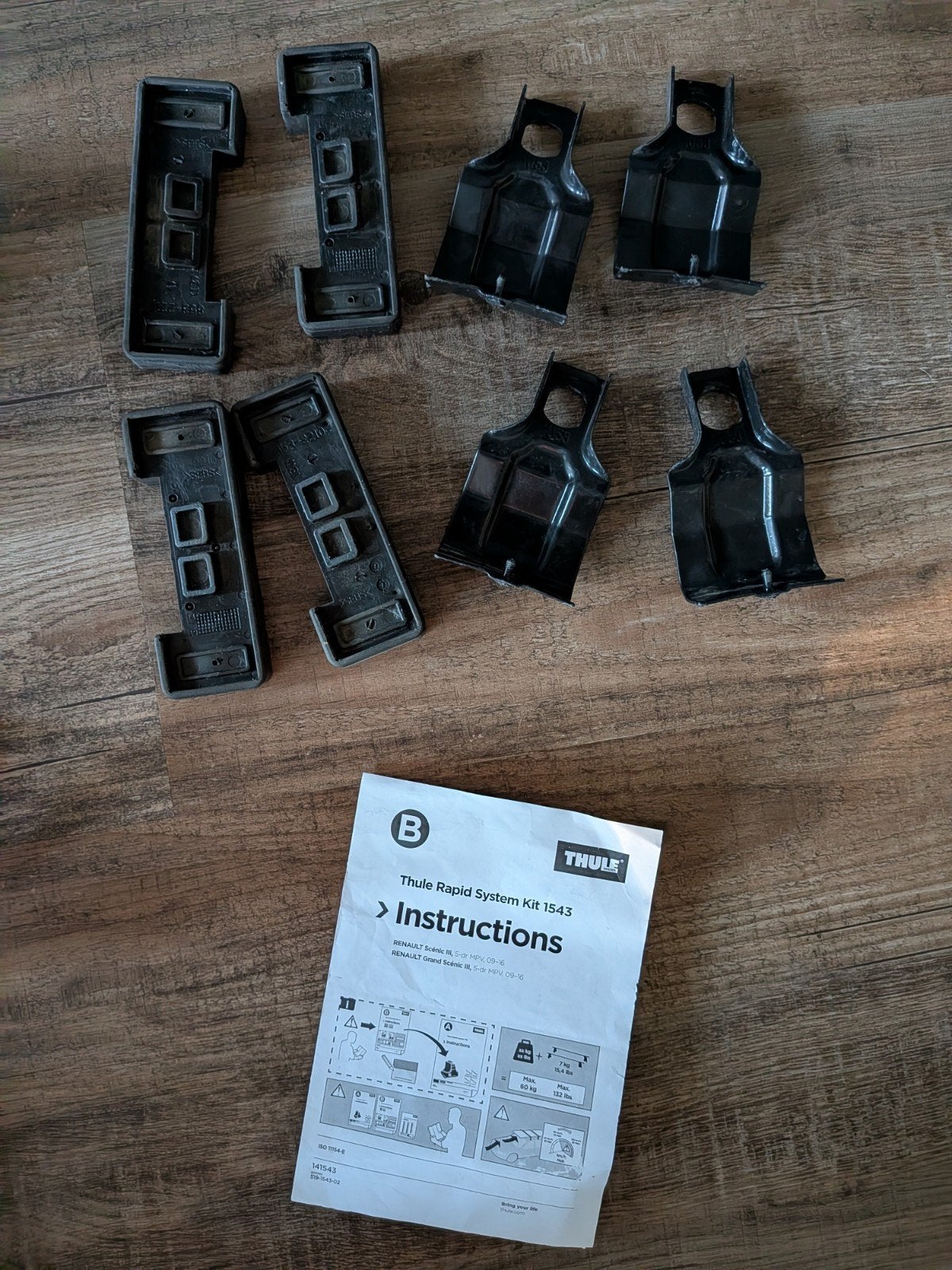 Thule Rapid System Kit 1543 voor Renault Scénic III, Auto diversen, Dakdragers, Ophalen of Verzenden, Gebruikt