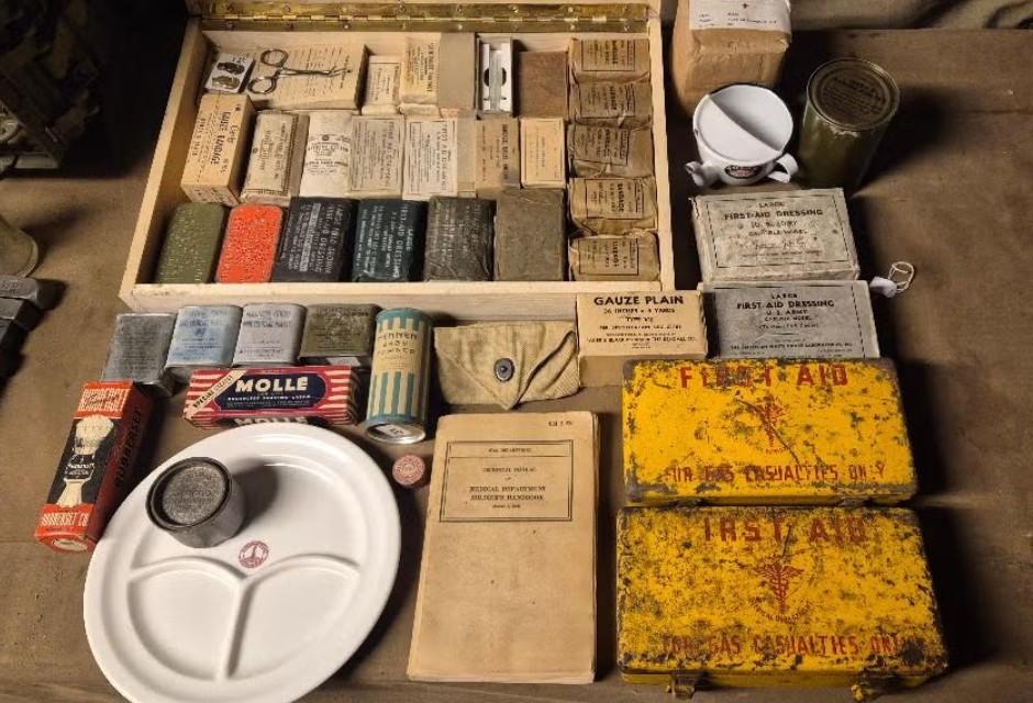 US medical department US MD WW2 Normandy Bastogne, Verzenden, Landmacht, Amerika, Overige typen