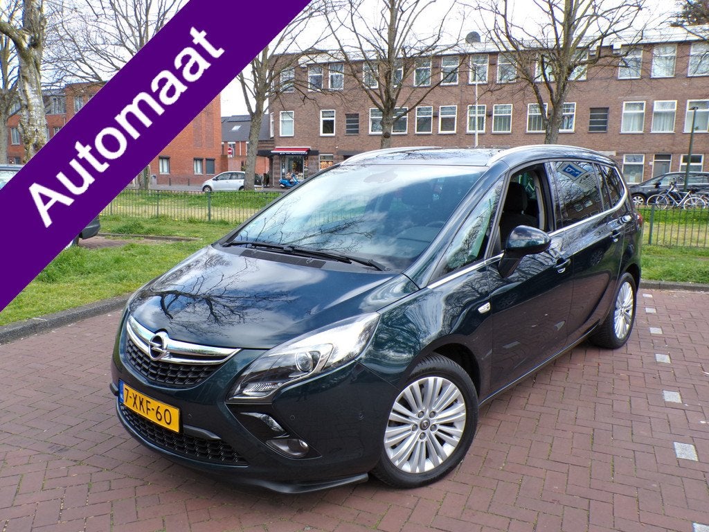 Opel Zafira Tourer 1.6 Design Edition 7p. 170 PK AUTOMAAT NA, Auto's, Opel, Euro 5, Gebruikt, 4 cilinders, 7 stoelen