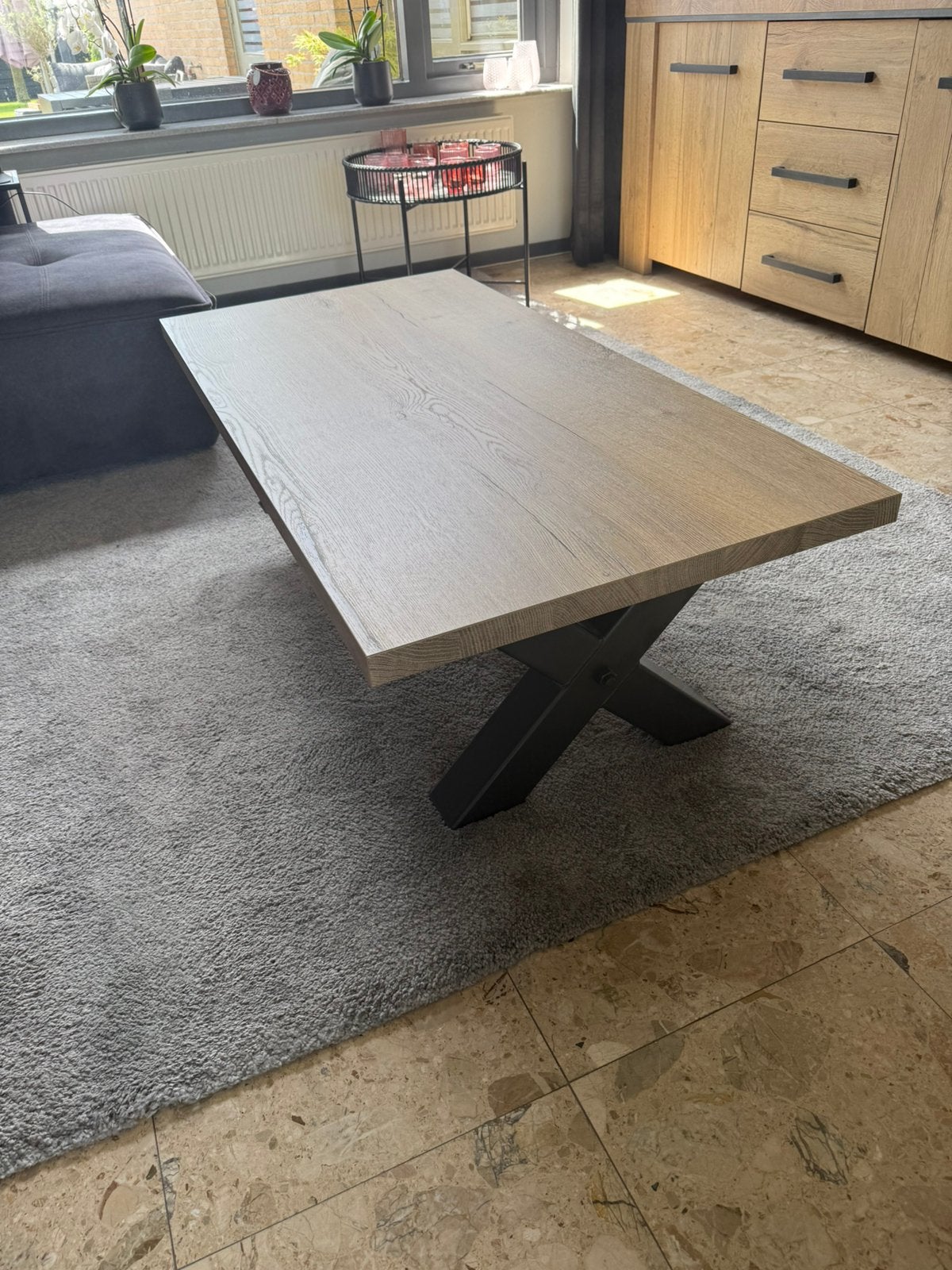 Salontafel Hoorn 135x67 cm - Modern design, Huis en Inrichting, Tafels | Salontafels, Ophalen, Gebruikt, 100 tot 150 cm, 50 tot 100 cm