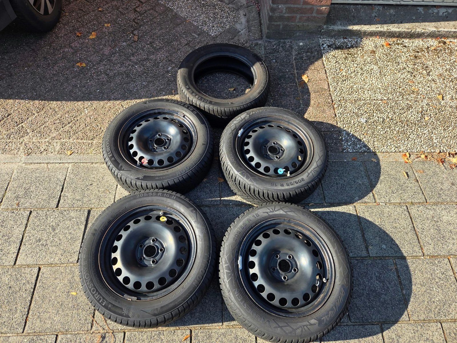 Winterbanden Opel Astra K op stalen velg, Ophalen, Gebruikt