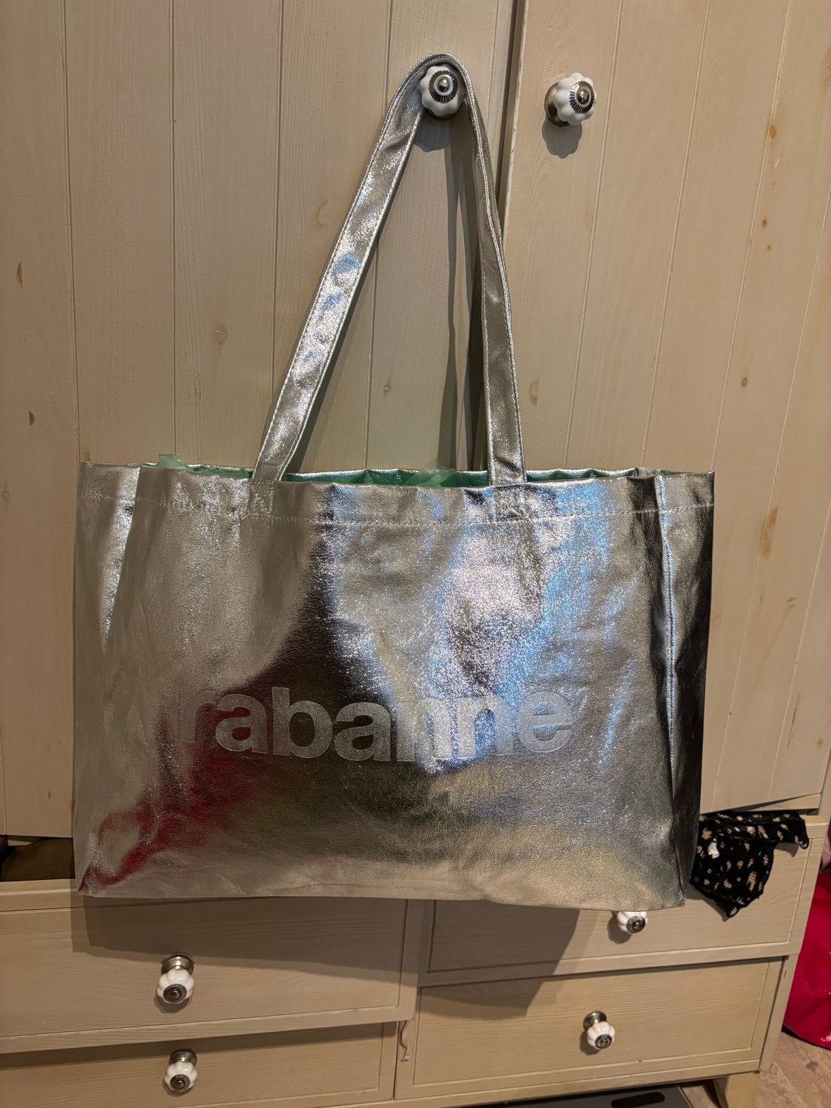 *NIEUW* Paco Rabanne Shopper Zilver, Verzenden, Gebruikt, Grijs, Shopper