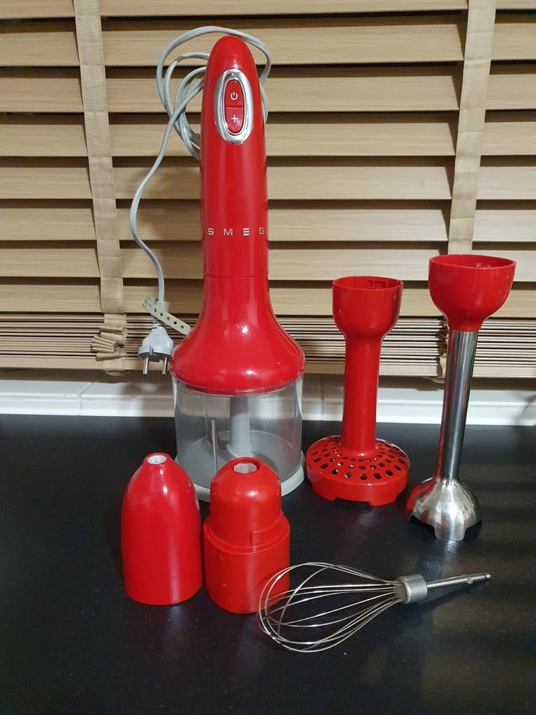 Smeg staafmixer rood accessoires (zonder staafmixer), Ophalen of Verzenden, Gebruikt