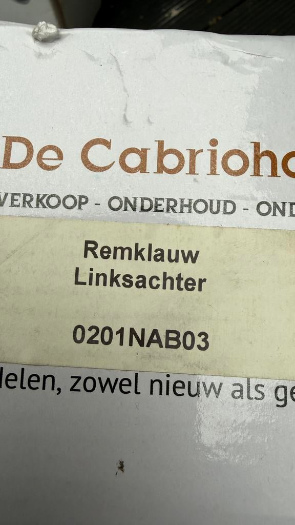 Mazda MX5 onderdelen, Ophalen, Gebruikt