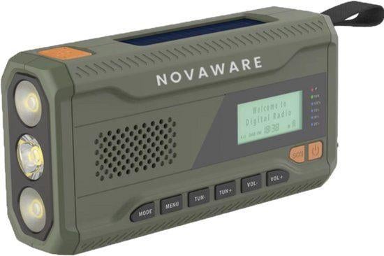 NovaWare Noodradio DAB+/FM - 4500mah, Ophalen of Verzenden, Nieuw, Radio