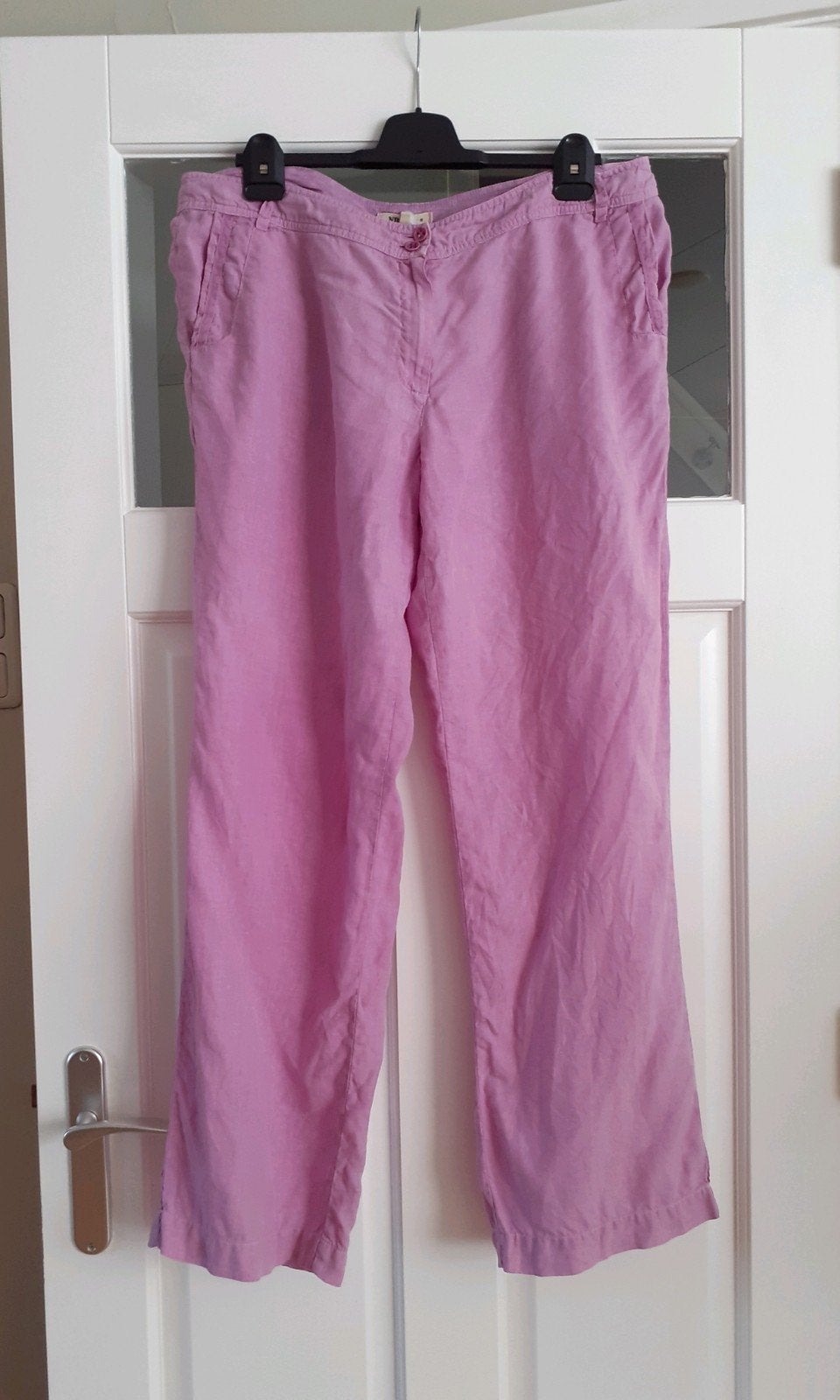 Nadine H. roze linnen broek maat 44, Maat 42/44 (L), Ophalen of Verzenden, Nadine H., Roze
