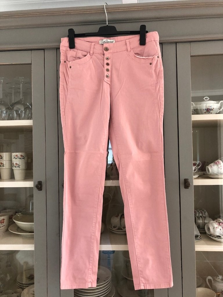 broek roze Miss Etam maat 40 zgan, Kleding | Dames, Broeken en Pantalons, Maat 38/40 (M), Ophalen of Verzenden, Zo goed als nieuw