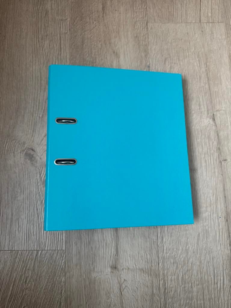 Hema ordner A4 turquoise, Ophalen of Verzenden