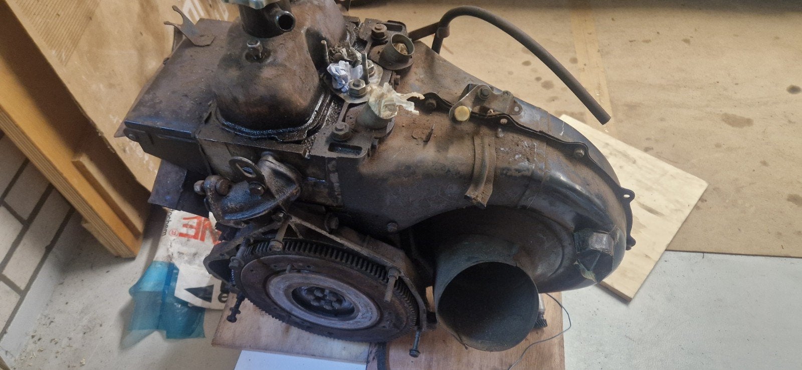 Fiat 500 oldtimer  650 cc motor met Duitse motor beplating,, Auto-onderdelen, Motor en Toebehoren, Ophalen, Fiat