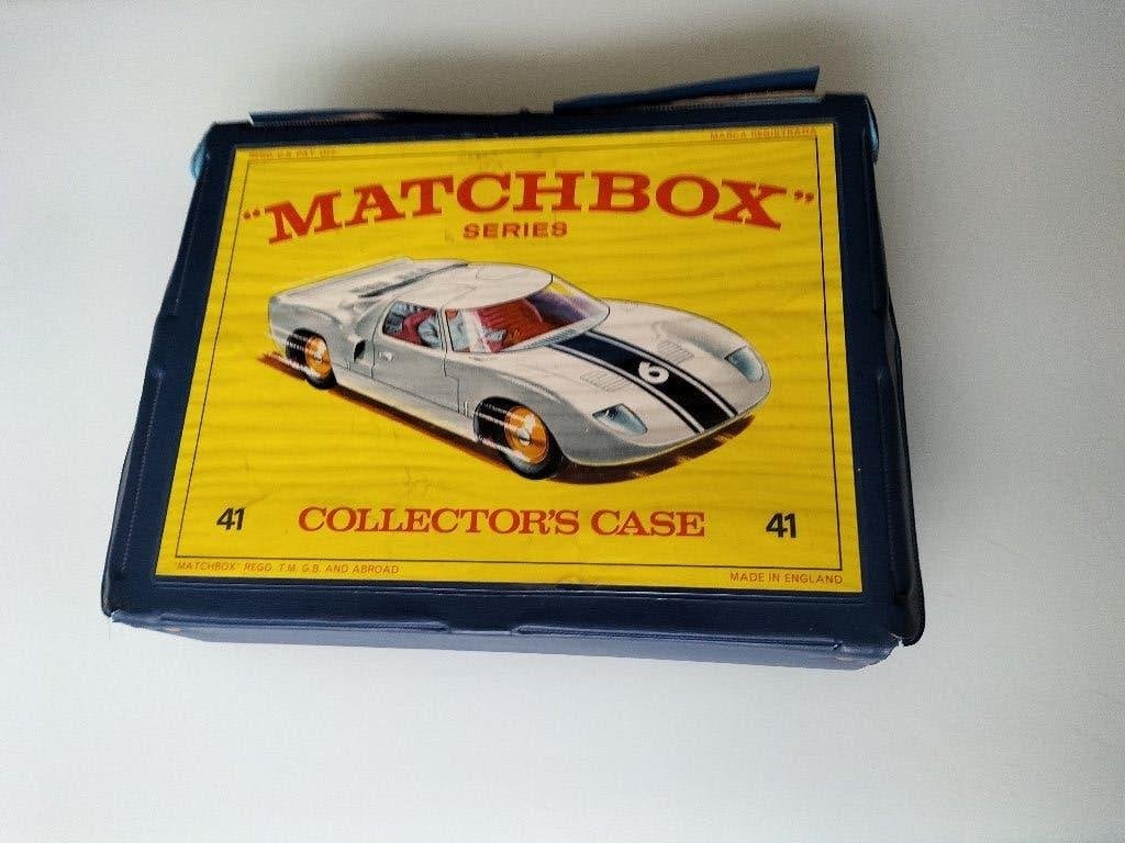Vintage Matchbox Collector's Case No.41 1966 incl. 48 auto’s, Ophalen of Verzenden, Gebruikt, Auto