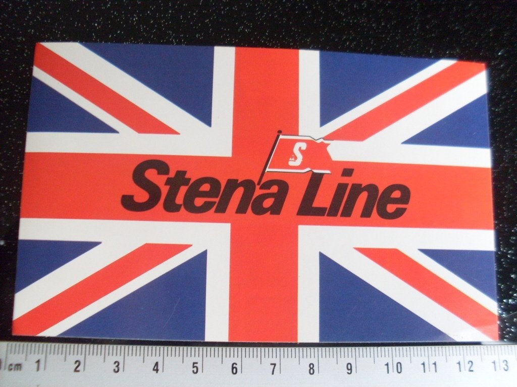 sticker Stena Line logo vlag engeland englan uk, Verzenden, Zo goed als nieuw, Bedrijf of Vereniging