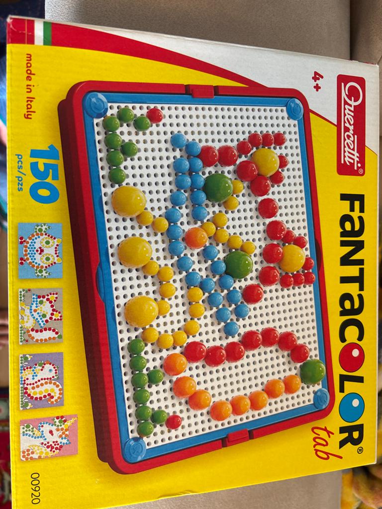 Quercetti Fantacolor Tab - Mozaïekspel 150 Stuks, Kinderen en Baby's, Speelgoed | Educatief en Creatief, Ophalen of Verzenden
