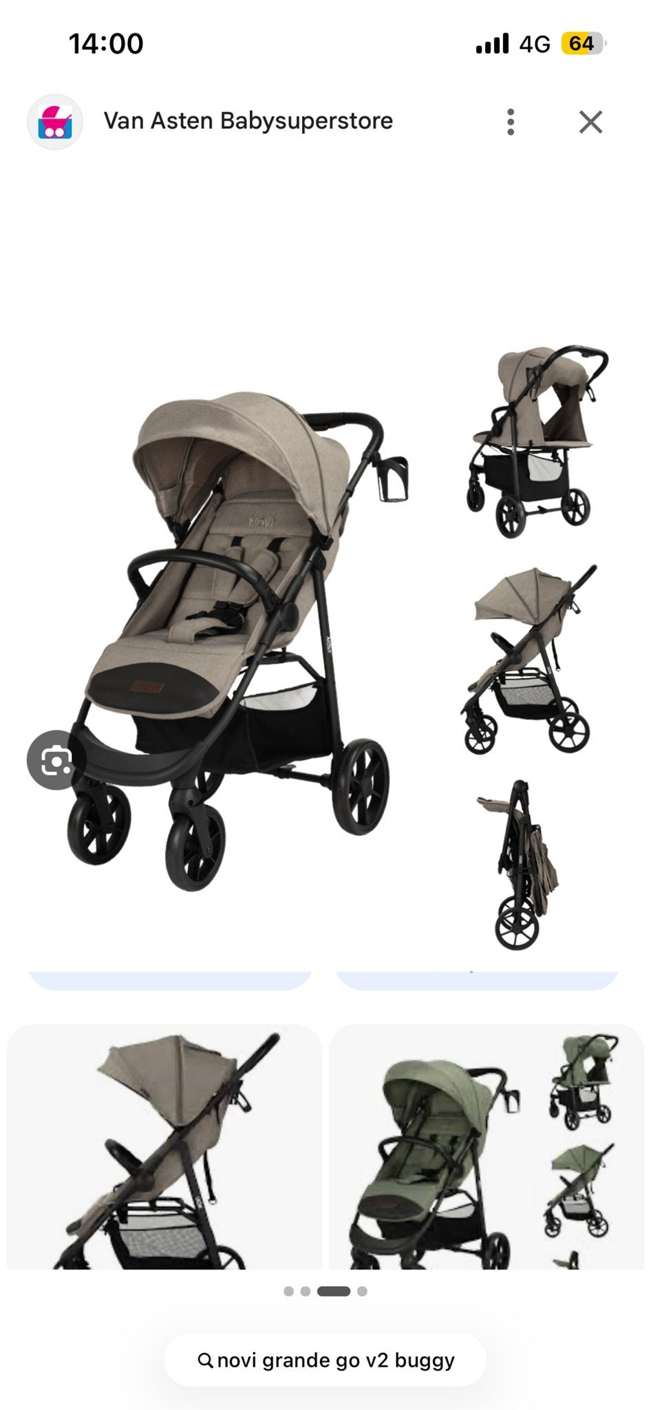 Novi Grande Buggy Kinderwagen - Comfortabel en Compact, Kinderen en Baby's, Ophalen of Verzenden, Gebruikt, Overige merken, Verstelbare rugleuning