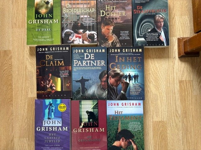 10 boeken John Grisham, Boeken, Partijen en Verzamelingen, Ophalen of Verzenden, Gelezen, Populaire fictie