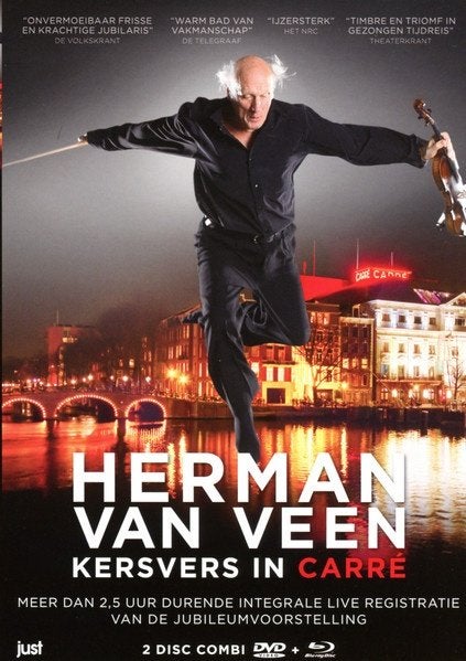 Muziek D.V.D. (2015) Herman van Veen - Kersvers in Carré, Inclusief boekje, Ophalen of Verzenden, Komedie, Nieuw in verpakking