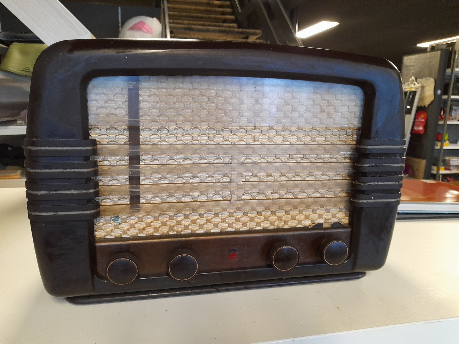 Vintage Philips Radio - Klassieke Buizenradio, Ophalen, Gebruikt, Radio
