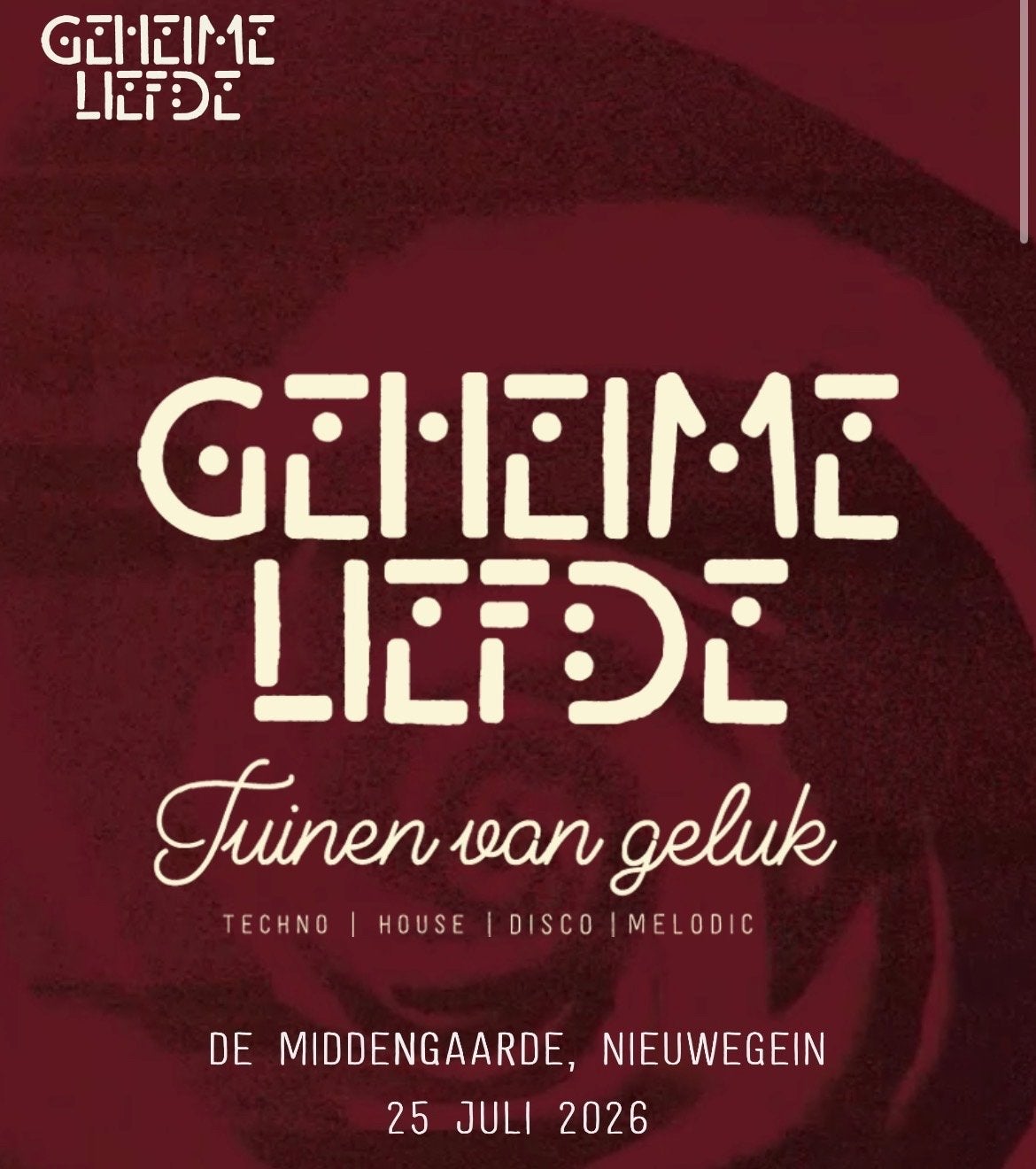 Ticket Geheime Liefde, Tuinen van Geluk, Eén persoon