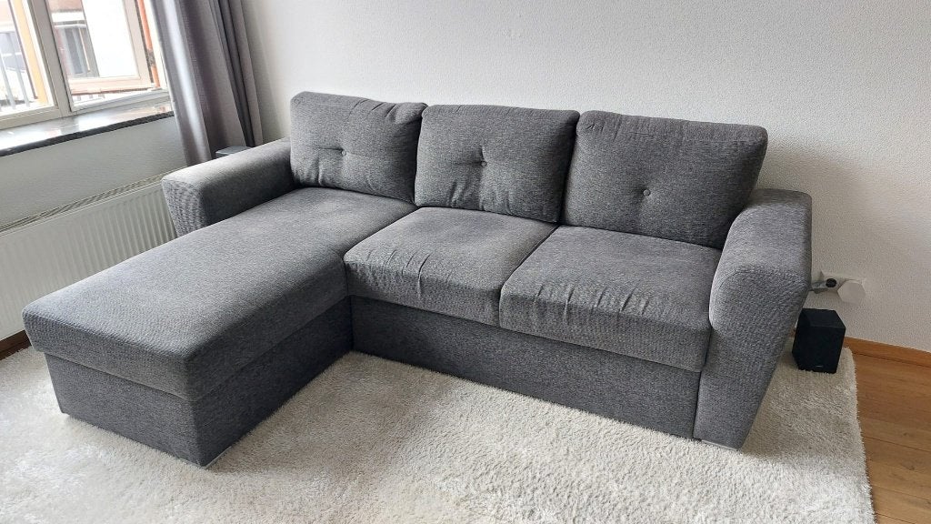 Slaapbank Marslev Jysk, Ophalen, Gebruikt, 125 tot 150 cm, Driepersoons