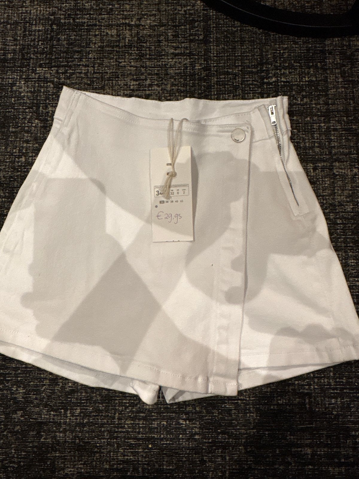 Witte skort , maat 34, Wit, Nieuw, Ophalen of Verzenden, Maat 34 (XS) of kleiner