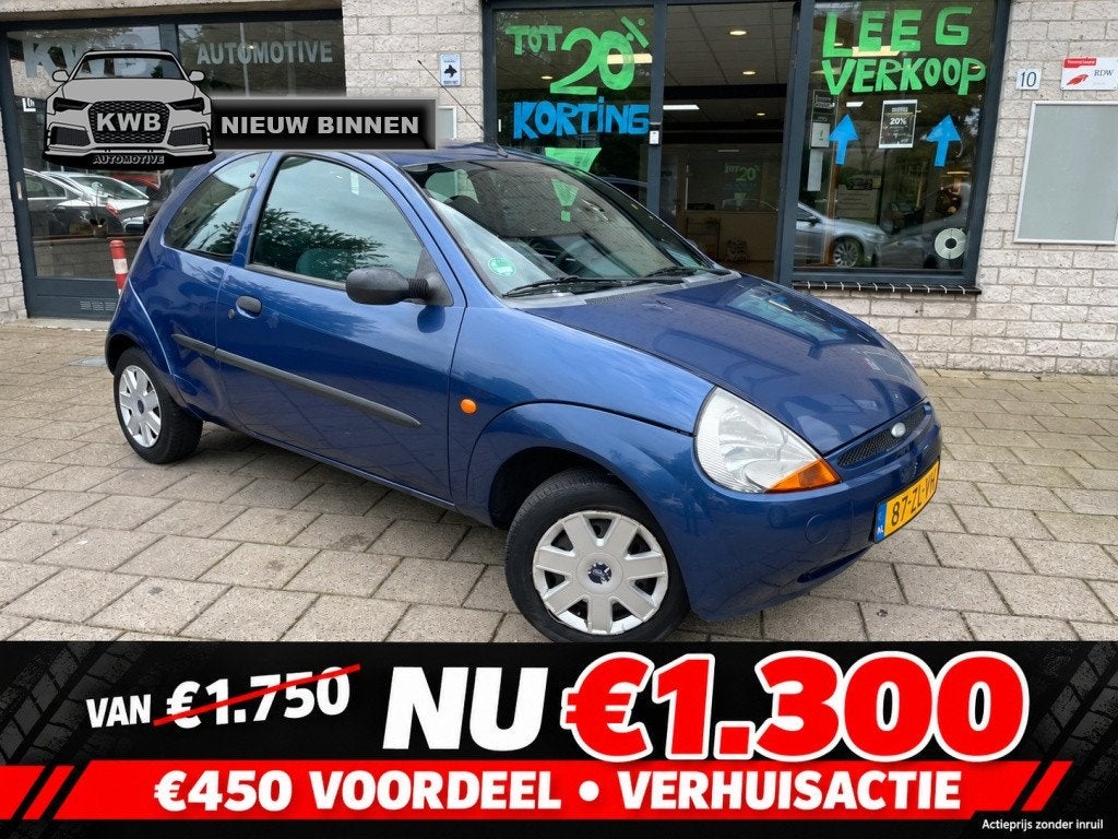 Ford Ka 1.3 Cool & Sound. Nieuwe apk weinig km, Auto's, 1299 cc, Gebruikt, 31 €/maand, 4 cilinders
