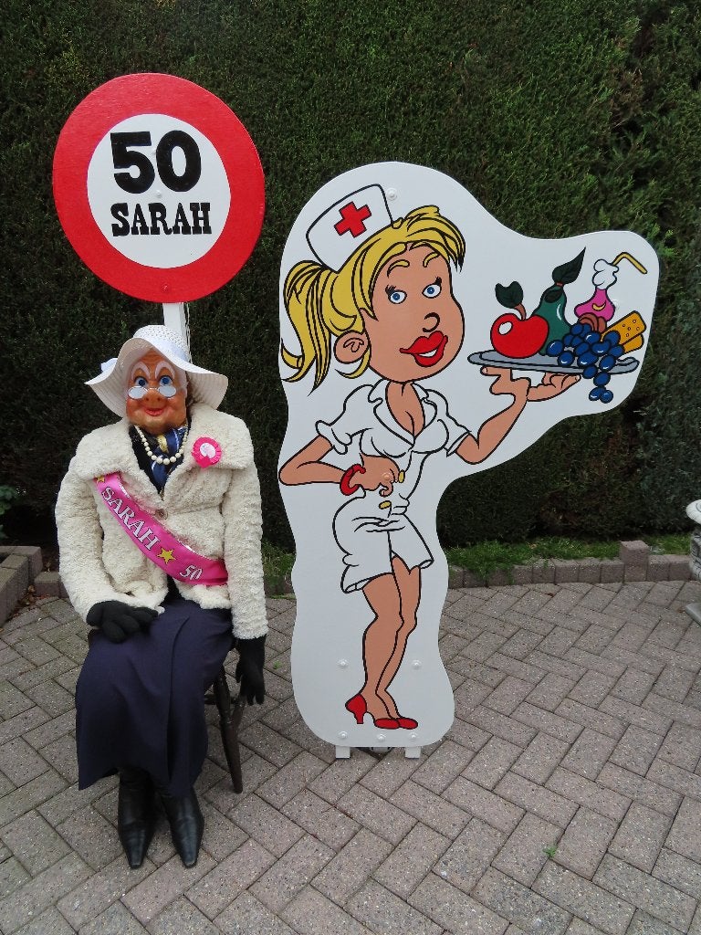 50 Sarah feest set verjaardag verpleegkundige / verzorgende, Ophalen, Nieuw, Abraham of Sarah