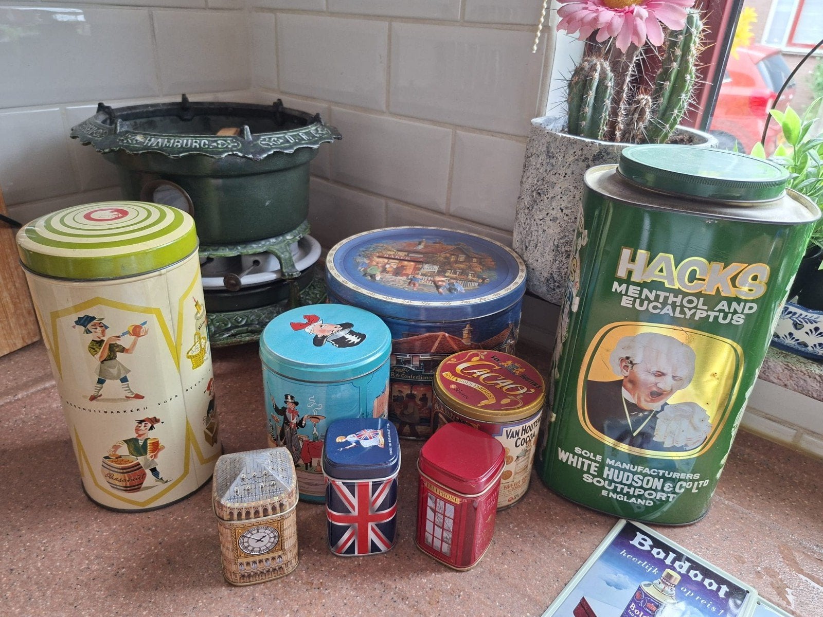 Diverse vintage blikken - decoratief en verzamelobjecten, Ophalen of Verzenden