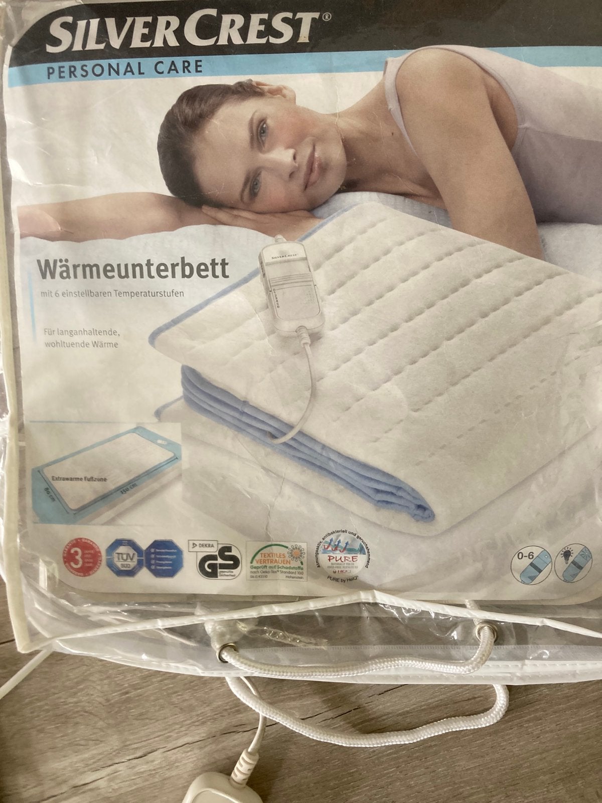 Elektrische Onderdeken, Huis en Inrichting, Gebruikt, Eenpersoons, Wit, Ophalen of Verzenden