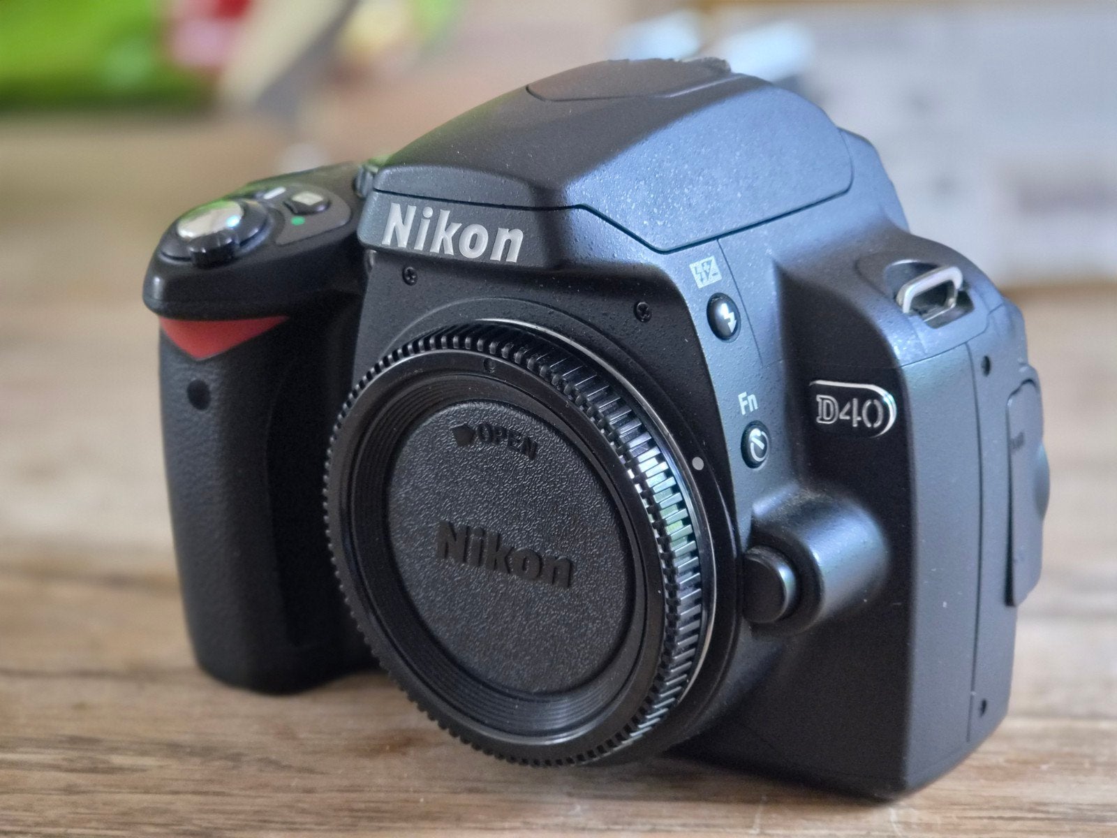 Nikon D40 spiegelreflexcamera (body), Ingebouwde flitser, Bodydop, Gebruikt, Spiegelreflex